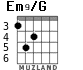 Em9/G for guitar - option 2