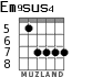 Em9sus4 for guitar - option 6