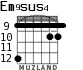 Em9sus4 for guitar - option 8
