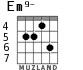 Em9- for guitar - option 4