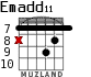 Emadd11 for guitar - option 7