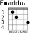 Emadd11+ for guitar - option 2