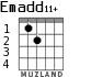 Emadd11+ for guitar - option 1