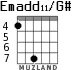 Emadd11/G# for guitar - option 5