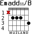 Emadd11/B for guitar - option 2