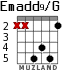 Emadd9/G for guitar - option 4