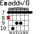 Emadd9/G for guitar - option 6