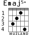 Emaj5+ for guitar - option 2