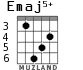 Emaj5+ for guitar - option 4
