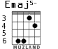 Emaj5- for guitar - option 3