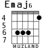 Emaj6 for guitar - option 4
