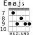 Emaj6 for guitar - option 5