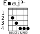 Emaj9- for guitar - option 2
