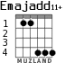 Emajadd11+ for guitar - option 2