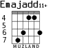 Emajadd11+ for guitar - option 4