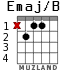 Emaj/B for guitar - option 1