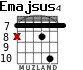 Emajsus4 for guitar - option 5