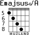 Emajsus4/A for guitar - option 6