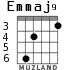 Emmaj9 for guitar - option 3