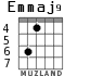 Emmaj9 for guitar - option 4