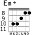 Em+ for guitar - option 7