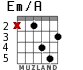 Em/A for guitar - option 3