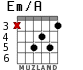 Em/A for guitar - option 4