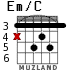 Em/C for guitar - option 3