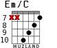 Em/C for guitar - option 4