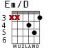 Em/D for guitar - option 2