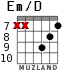 Em/D for guitar - option 5