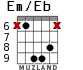 Em/Eb for guitar - option 3