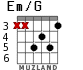 Em/G for guitar - option 4
