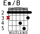 Em/B for guitar - option 2