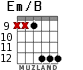 Em/B for guitar - option 7