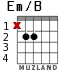 Em/B for guitar - option 1