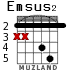 Emsus2 for guitar - option 2