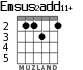 Emsus2add11+ for guitar - option 3