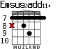 Emsus2add11+ for guitar - option 6