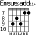 Emsus2add11+ for guitar - option 7