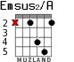 Emsus2/A for guitar - option 2