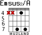 Emsus2/A for guitar - option 6