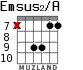 Emsus2/A for guitar - option 7