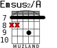 Emsus2/A for guitar - option 8