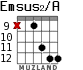 Emsus2/A for guitar - option 9