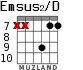 Emsus2/D for guitar - option 7