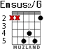 Emsus2/G for guitar - option 2
