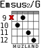 Emsus2/G for guitar - option 8