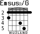 Emsus2/G for guitar - option 1