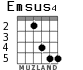 Emsus4 for guitar - option 2